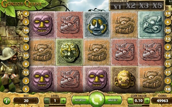 how to play Gonzo's Quest