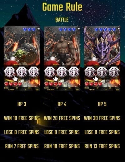 バトル　フリースピンの数