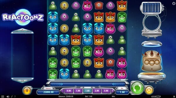 オンライン スロット　Reactoonz