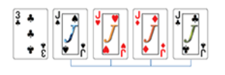 ビデオポーカー　フォーカード