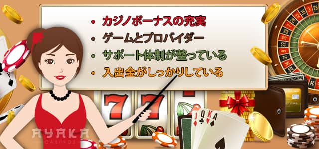 最新のオンラインカジノを選ぶポイント