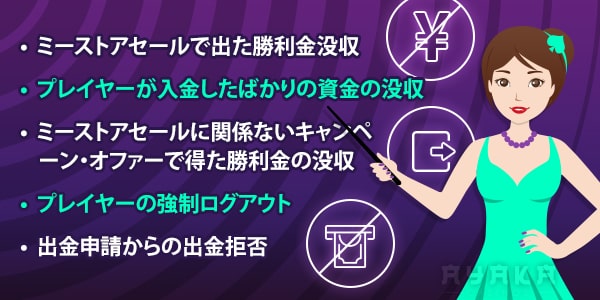 カジノミー 出金拒否