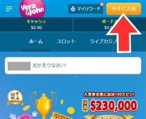 ベラジョンカジノにvisaで入金