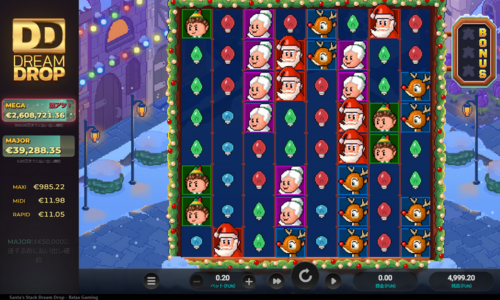 サンタズスタックドリームドリームドロップ　爆発力高いスロット