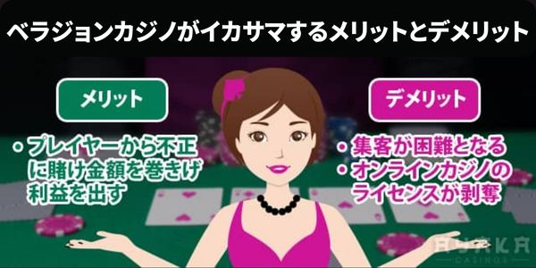 ベラジョンカジノはイカサマを行うとメリットがある？