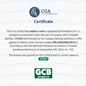 カジノエックス CasinoX ライセンス