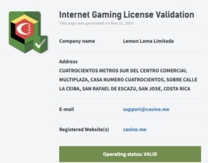 カジノミー ライセンス