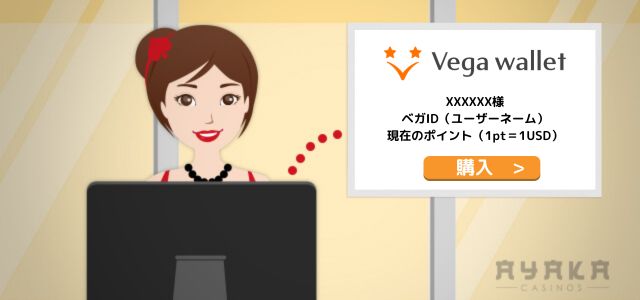 vega wallet ベガウォレットの入金方法と 使い方 （ポイント購入）
