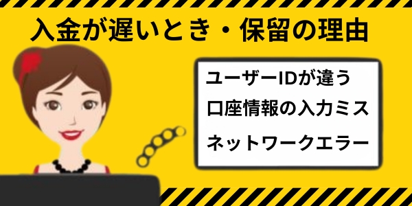 入金が遅いとき