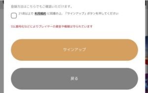 エルドアカジノ　利用規約同意