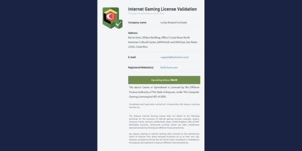 コイフォーチュン ライセンス