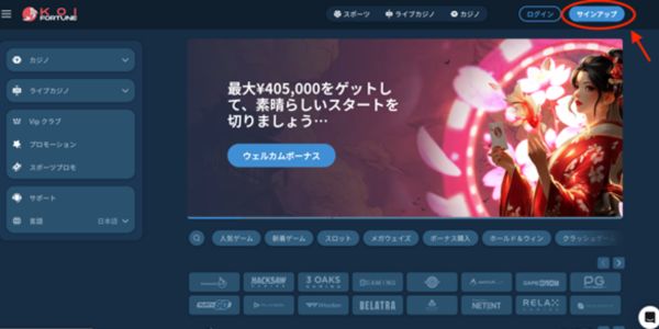 コイフォーチュン 登録方法